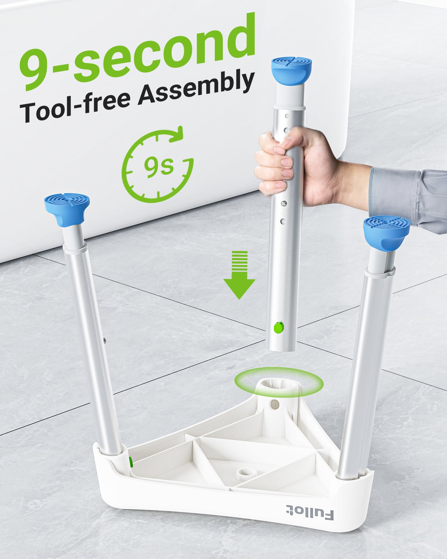 Space-Saving Triangular Shower Chair for Elderly and Disabled
