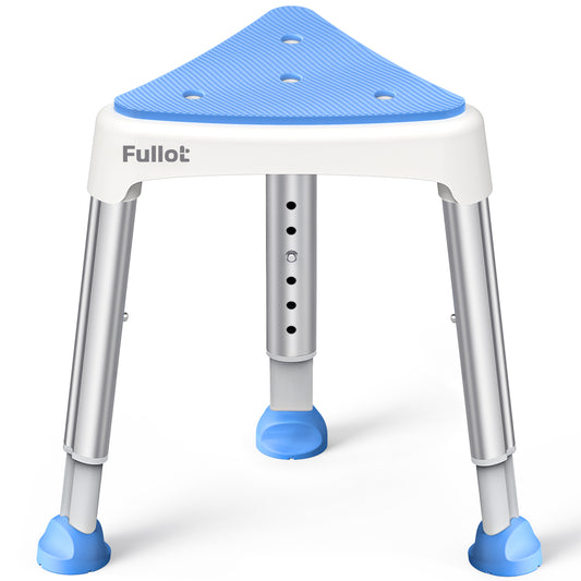 Space-Saving Triangular Shower Chair for Elderly and Disabled with EVA Pad