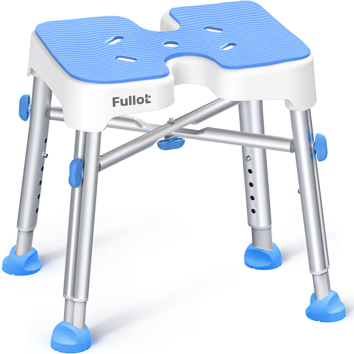 Ergonomic H-Shaped Shower Chair for Inside Shower with EVA Pad